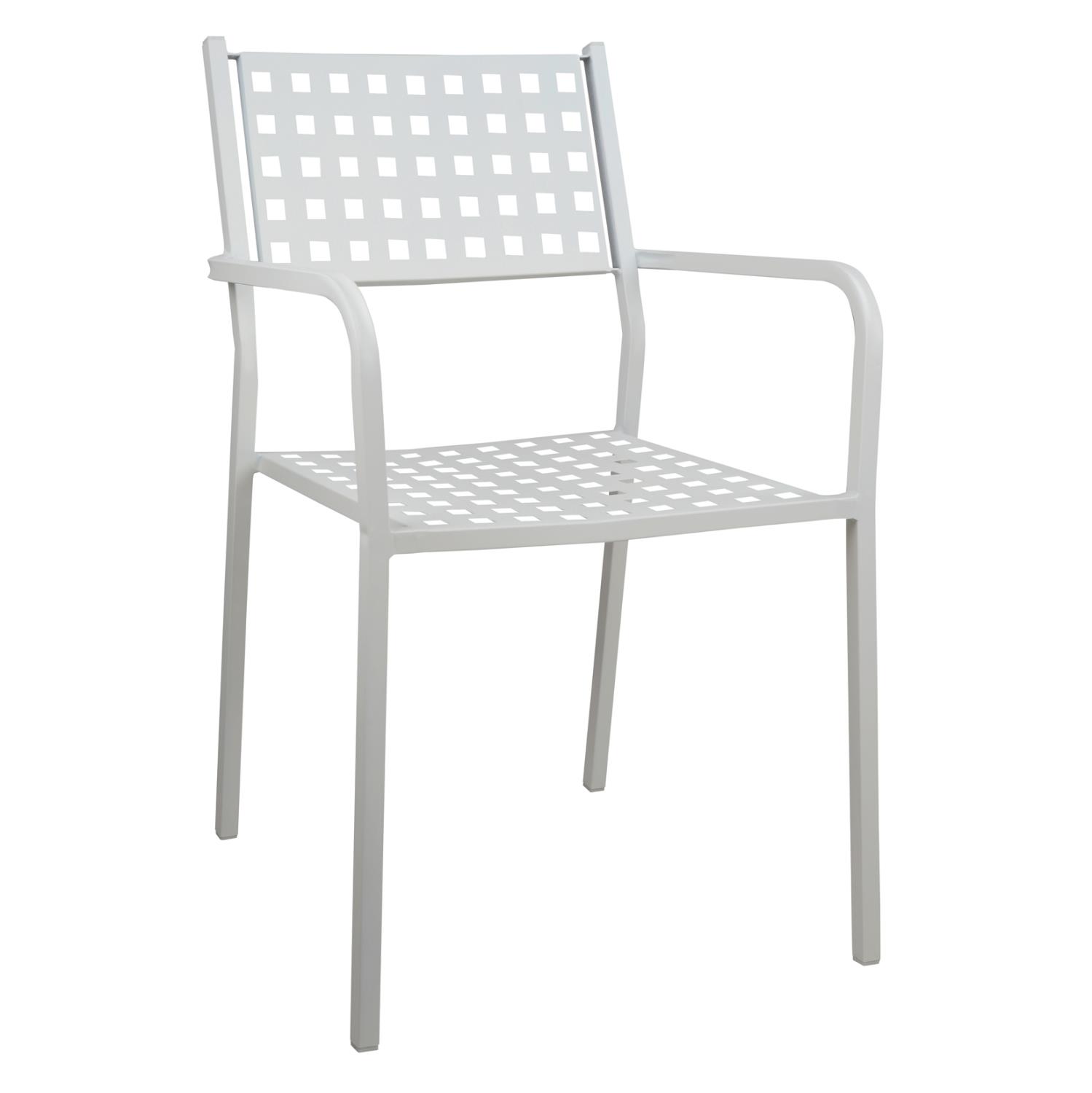 Καρέκλα - Πολυθρόνα ZETA C5031.02 Μεταλλική Λευκή 54x51x84 εκ.