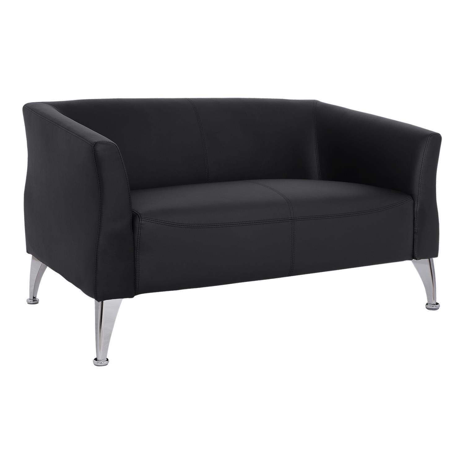 Καναπές Διθέσιος KIANA με PU Μαύρο 130x75x71 εκ. Καναπές Διθέσιος KIANA με PU Μαύρο 130x75x71 εκ.