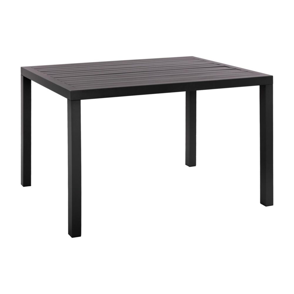 Τραπεζάκι SAHIRA Αλουμινίου Ανθρακί 120x80x75,5Υ εκ.