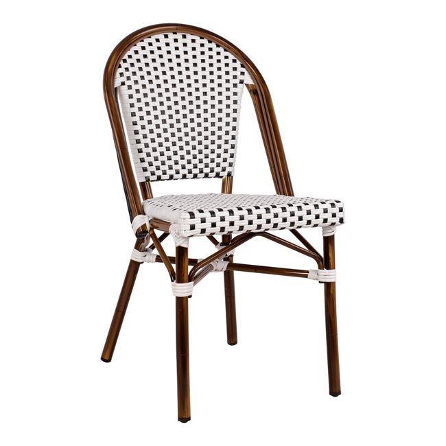 Καρέκλα BISTRO C5566.01 Αλουμινίου Bamboo Look με Λευκό - Μαύρο Rattan 45x54x90Υ εκ. Καρέκλα BISTRO C5566.01 Αλουμινίου Bamboo Look με Λευκό - Μαύρο Rattan 45x54x90Υ εκ.