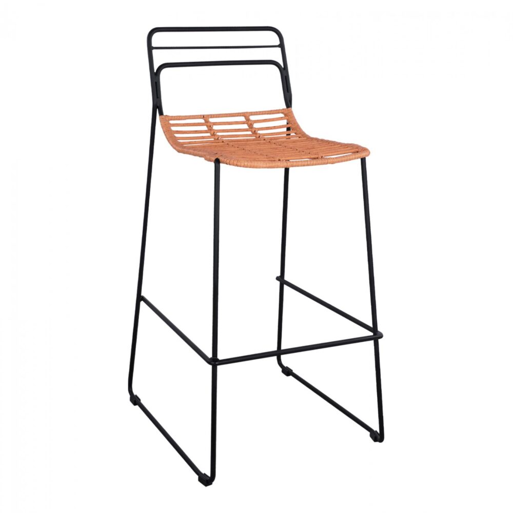 Σκαμπό Μπαρ ALLEGRA C5642 Μεταλλικό με Μπέζ Wicker 48x53x100 εκ. Σκαμπό Μπαρ ALLEGRA C5642 Μεταλλικό με Μπέζ Wicker 48x53x100 εκ.