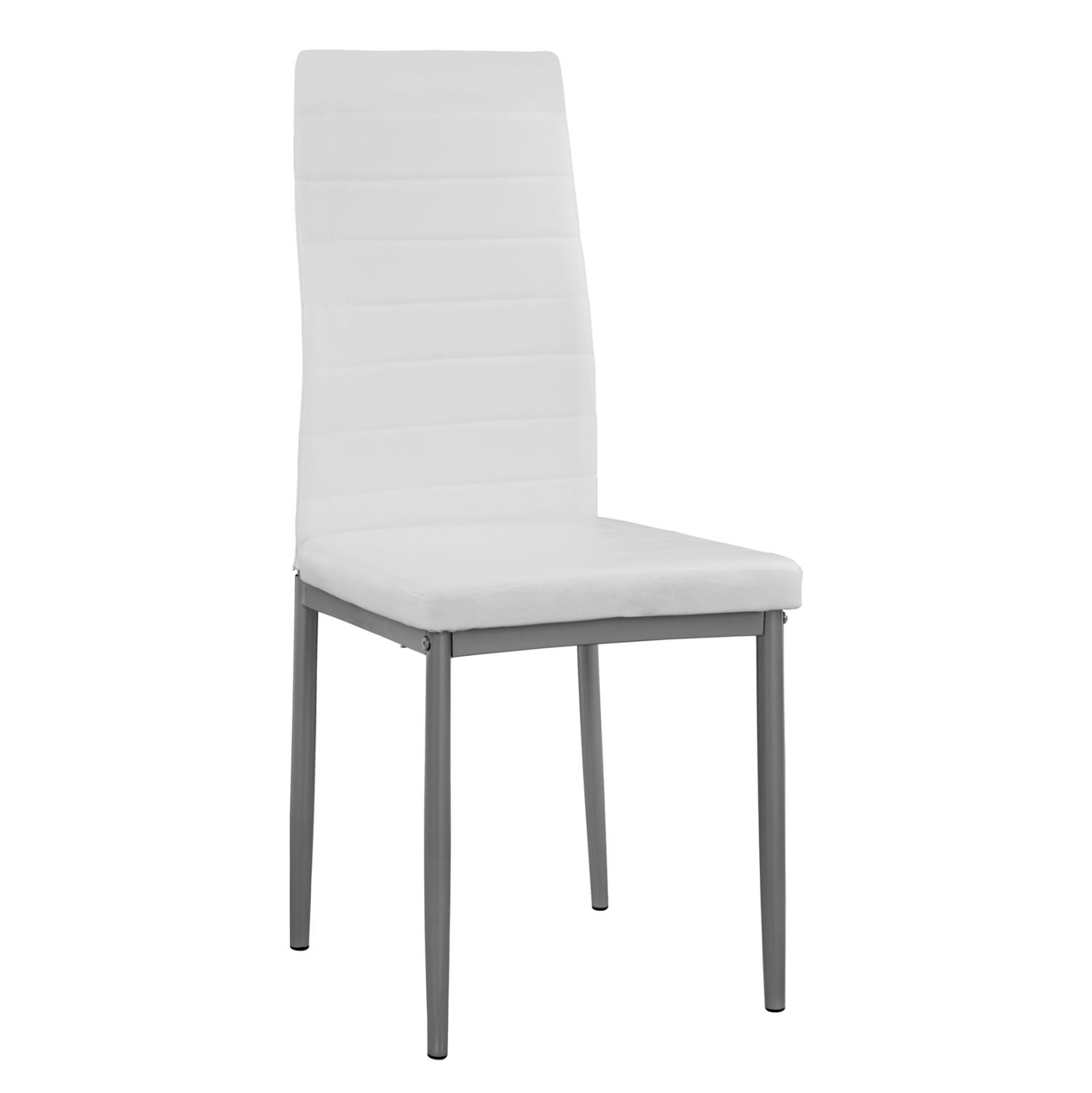 Καρέκλα LADY Μεταλλική με Κάθισμα PU Λευκό 40x48x95εκ. Καρέκλα LADY Μεταλλική με Κάθισμα PU Λευκό 40x48x95εκ.