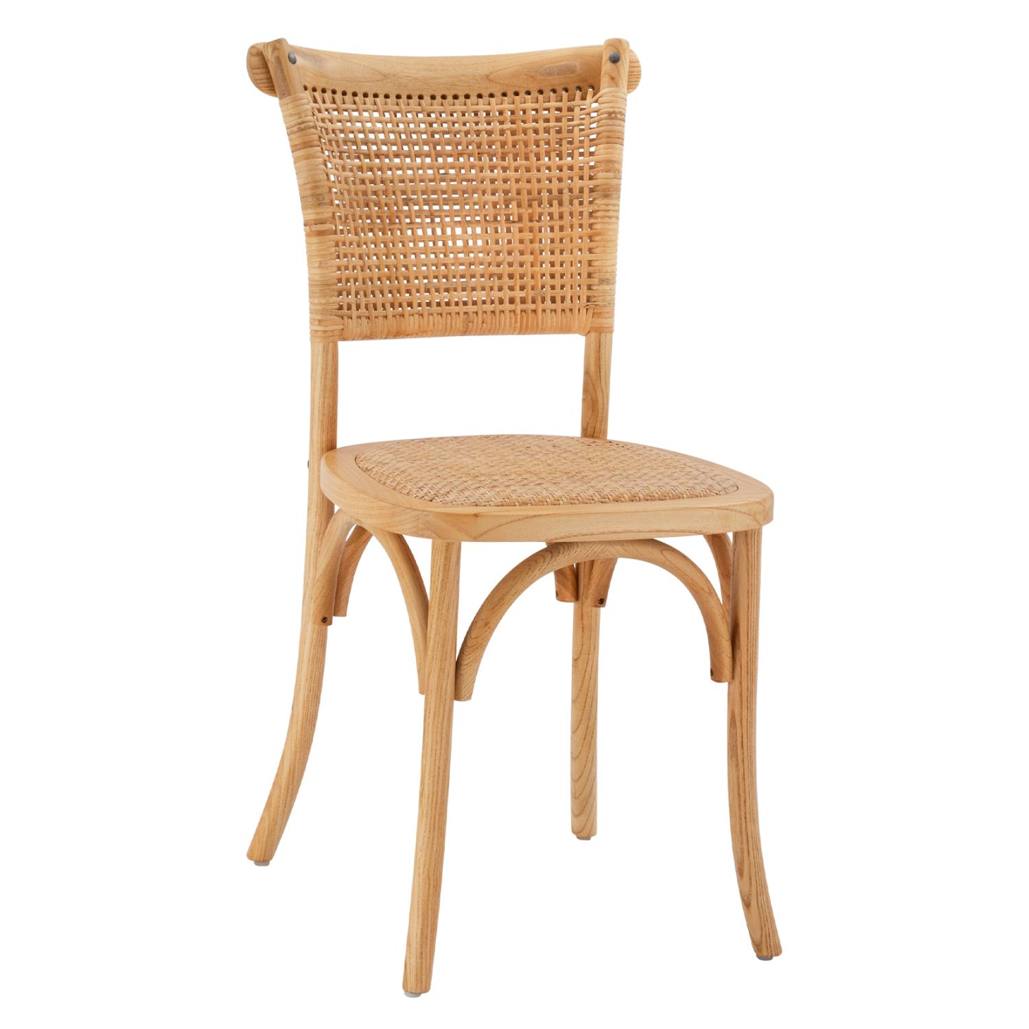 Καρέκλα LIBERTY Ξύλινη με Πλέξη Rattan σε Φυσικό 49x54x89εκ. Καρέκλα LIBERTY Ξύλινη με Πλέξη Rattan σε Φυσικό 49x54x89εκ.