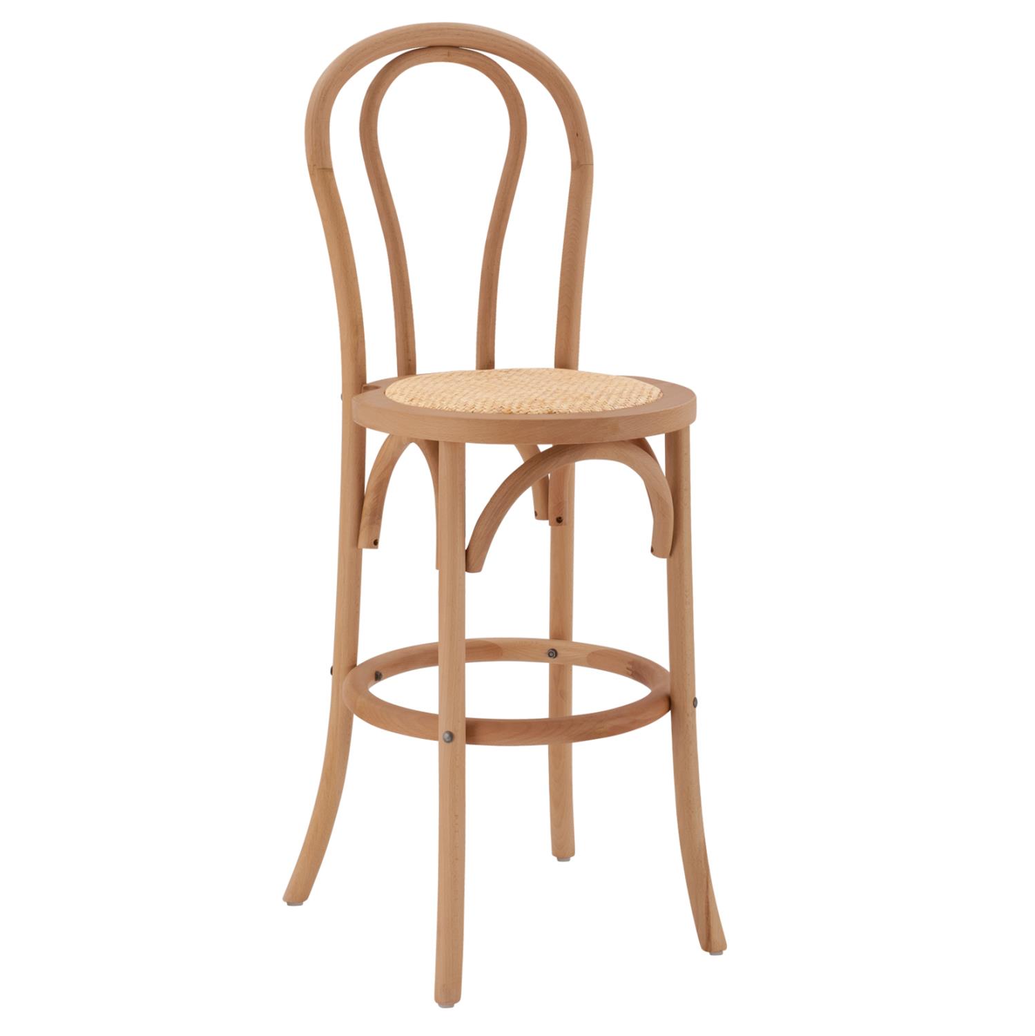 Σκαμπό μπαρ KASSIDY Ξύλινο Οξιά με Ψάθα Dark Honey 41x47x108 εκ. Σκαμπό μπαρ KASSIDY Ξύλινο Οξιά με Ψάθα Dark Honey 41x47x108 εκ.