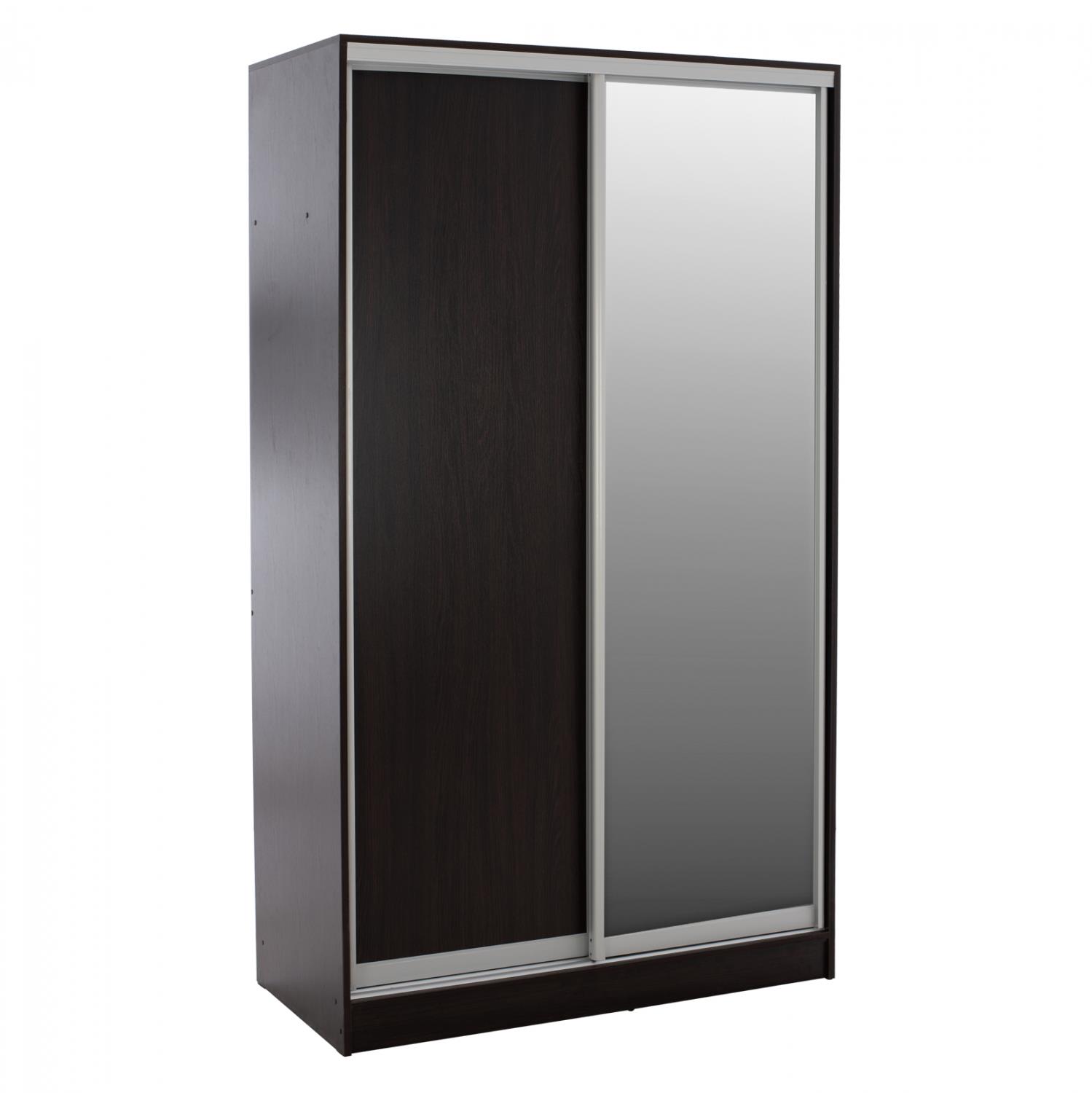 Ντουλάπα Συρόμενη ADLER Δίφυλλη με Καθρέπτη Wenge 120x60x220Υεκ. Ντουλάπα Συρόμενη ADLER Δίφυλλη με Καθρέπτη Wenge 120x60x220Υεκ.