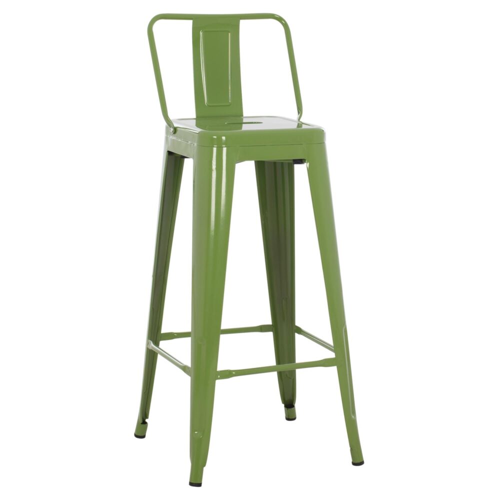 Σκαμπό μπάρ MELITA C8643.13 με Πλάτη Μεταλλικό Light Olive Green 43x43x100Yεκ. Σκαμπό μπάρ MELITA C8643.13 με Πλάτη Μεταλλικό Light Olive Green 43x43x100Yεκ.