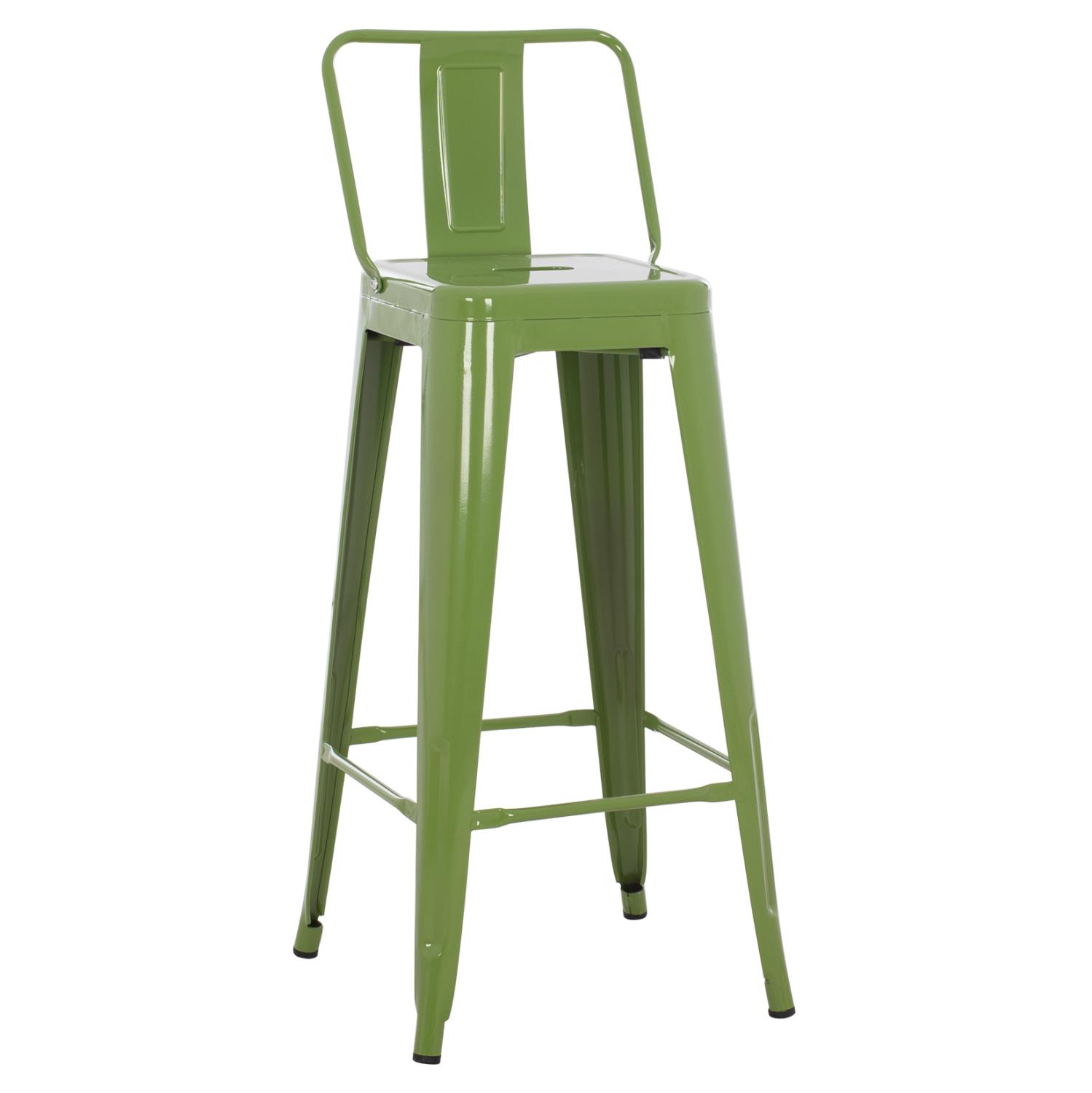 Σκαμπό μπάρ MELITA C8643.13 με Πλάτη Μεταλλικό Light Olive Green 43x43x100Yεκ. Σκαμπό μπάρ MELITA C8643.13 με Πλάτη Μεταλλικό Light Olive Green 43x43x100Yεκ.