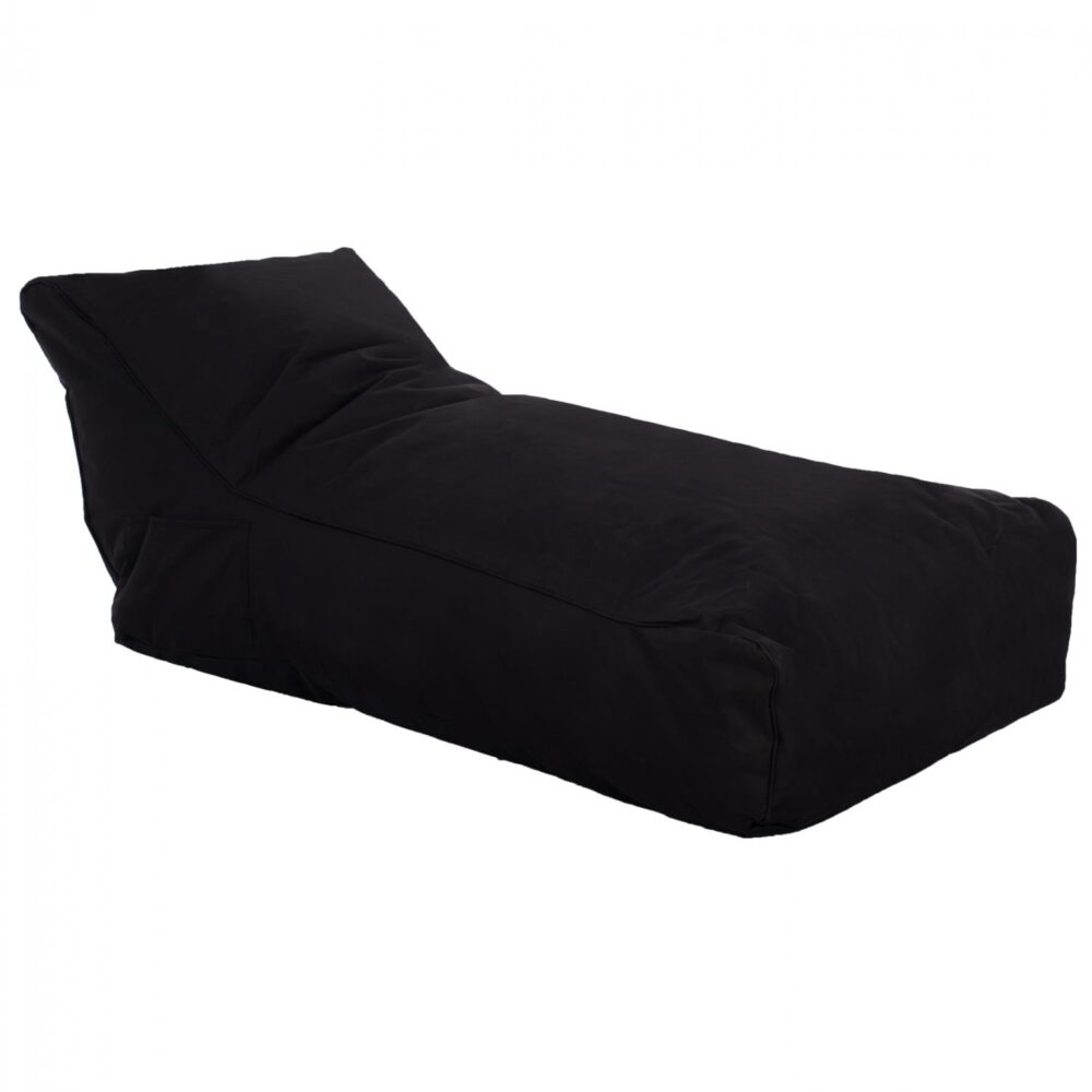Πουφ Alok μαύρο με UV protection 140x70x60Υ εκ.
