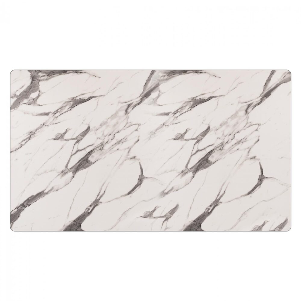 Επιφάνεια Τραπεζιού Hpl Marble White - Grey 120x69 εκ. πάχους 12mm.