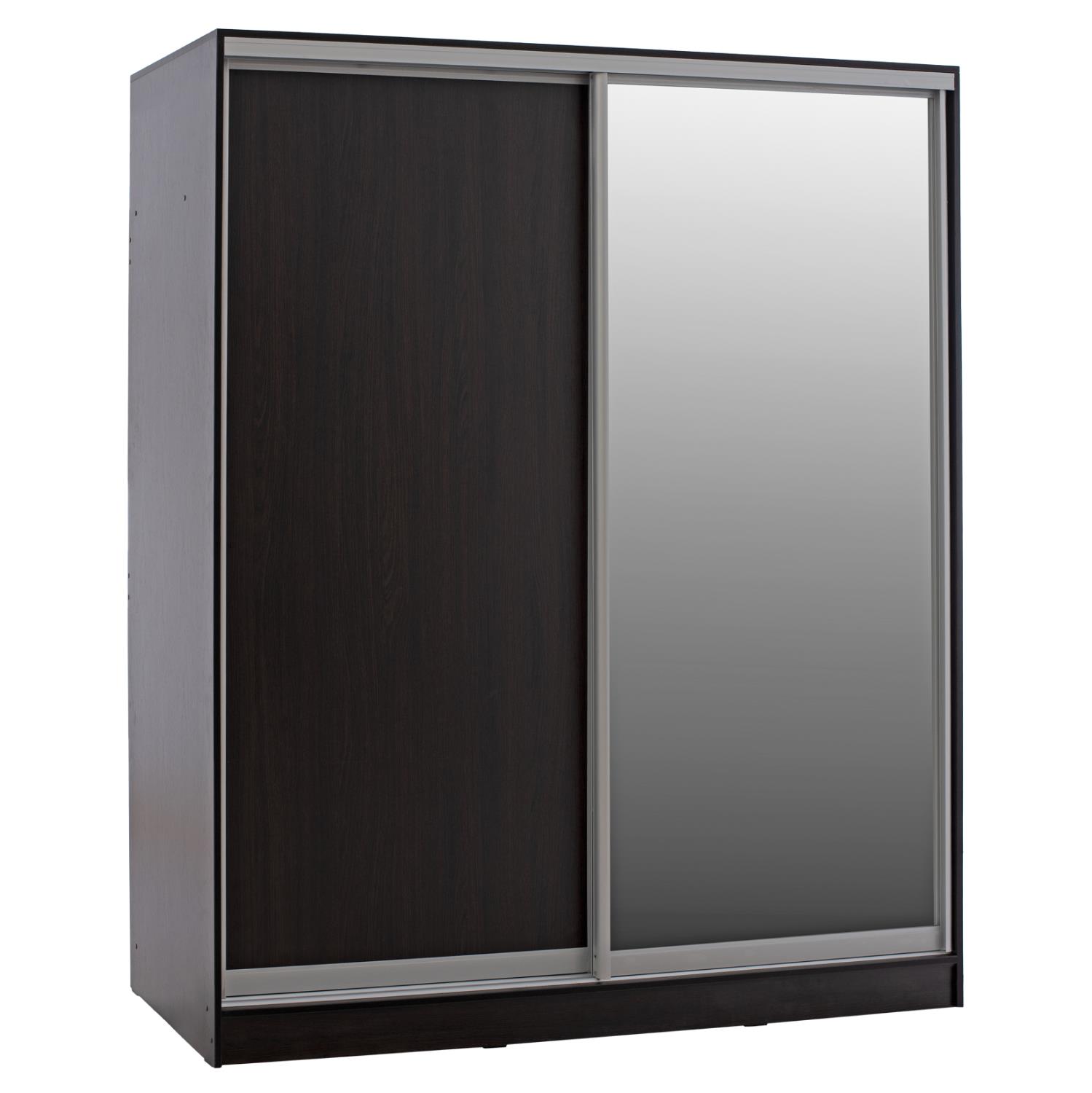 Ντουλάπα Συρόμενη ADLER Δίφυλλη με Καθρέπτη Wenge 160x60x210Υεκ. Ντουλάπα Συρόμενη ADLER Δίφυλλη με Καθρέπτη Wenge 160x60x210Υεκ.
