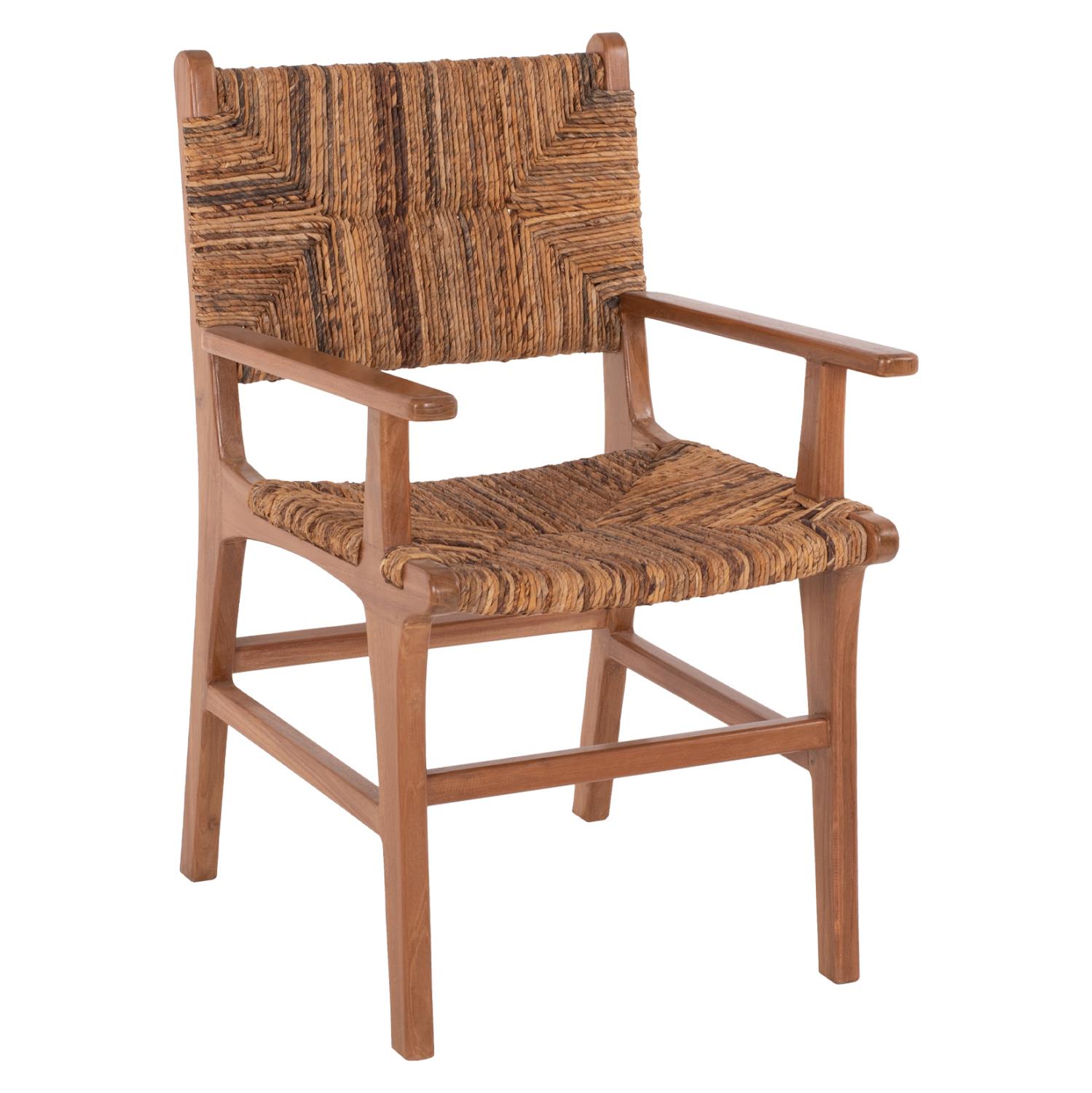 Καρέκλα-Πολυθρόνα Τραπεζαρίας C9400.01 Ξύλο Teak και Ψάθα Καρυδί-Μπέζ 54x58x86,5Yεκ. Καρέκλα-Πολυθρόνα Τραπεζαρίας C9400.01 Ξύλο Teak και Ψάθα Καρυδί-Μπέζ 54x58x86,5Yεκ.