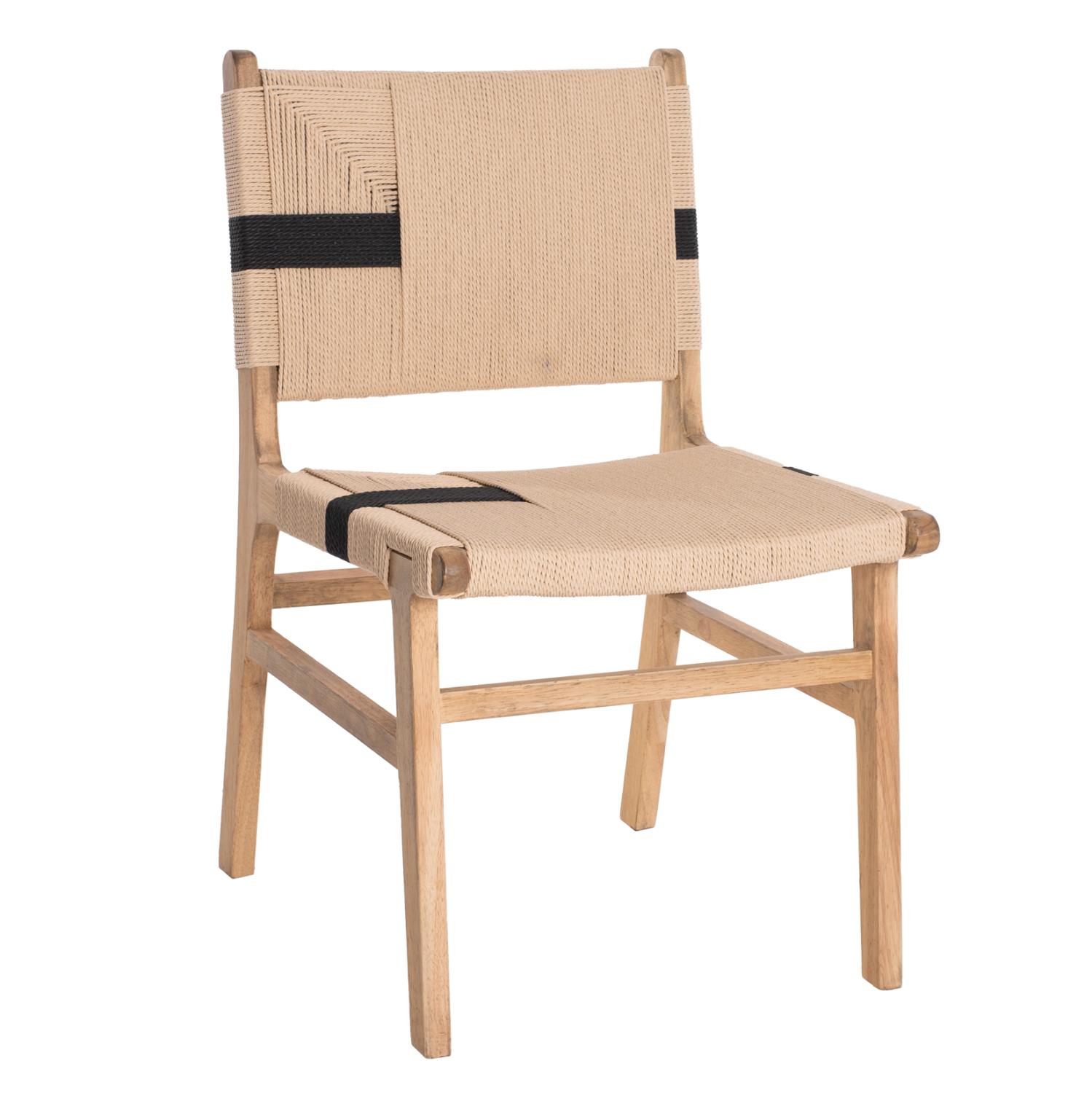 Καρέκλα C9323.01 Rubberwood και Σχοινί σε Φυσαικό Rustic 50x60x88Yεκ. Καρέκλα C9323.01 Rubberwood και Σχοινί σε Φυσαικό Rustic 50x60x88Yεκ.