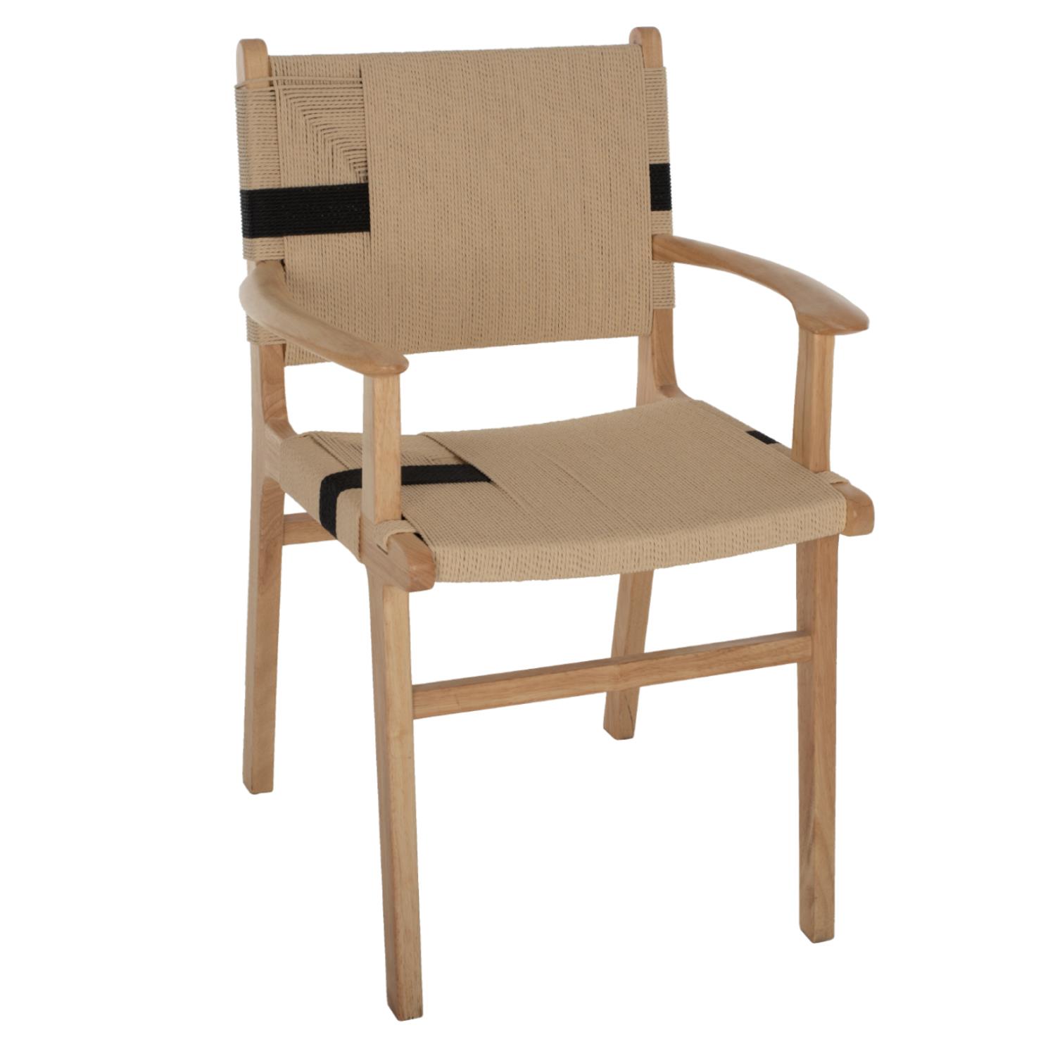 Καρέκλα-Πολυθρόνα BAND Rubberwood και Σχοινί 62,5x60x88Yεκ. Καρέκλα-Πολυθρόνα BAND Rubberwood και Σχοινί 62,5x60x88Yεκ.