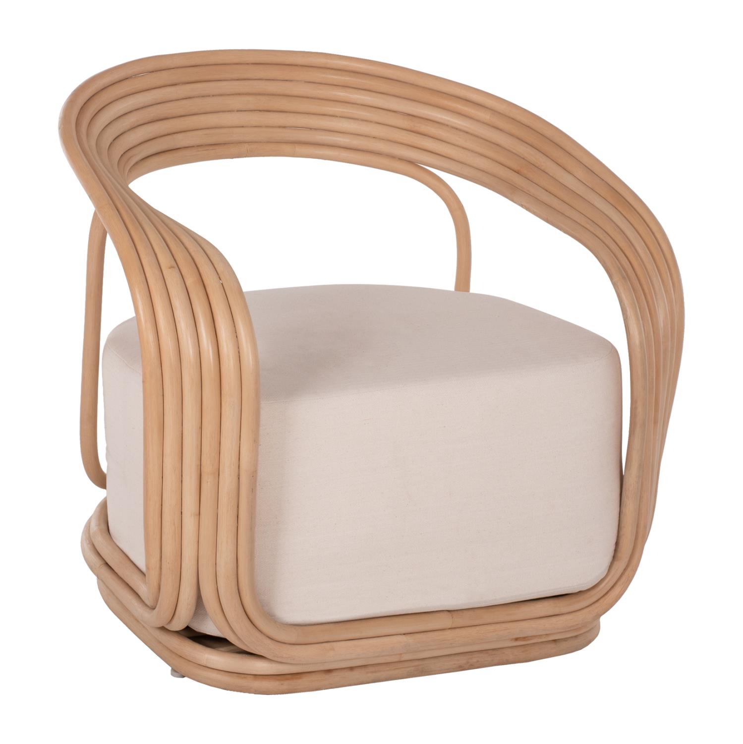Πολυθρόνα DUCHESS C9478 Φυσικό Rattan με Εκρού Μαξιλάρι 81x59x70Y εκ. Πολυθρόνα DUCHESS C9478 Φυσικό Rattan με Εκρού Μαξιλάρι 81x59x70Y εκ.