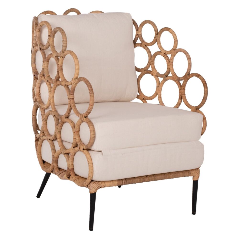 Πολυθρόνα RINGER C9341 Μεταλλική με Φυσικό RAttan 65x69x86Y εκ. Πολυθρόνα RINGER C9341 Μεταλλική με Φυσικό RAttan 65x69x86Y εκ.