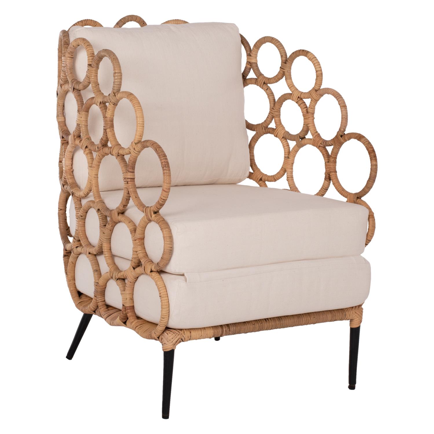 Πολυθρόνα RINGER C9341 Μεταλλική με Φυσικό RAttan 65x69x86Y εκ. Πολυθρόνα RINGER C9341 Μεταλλική με Φυσικό RAttan 65x69x86Y εκ.