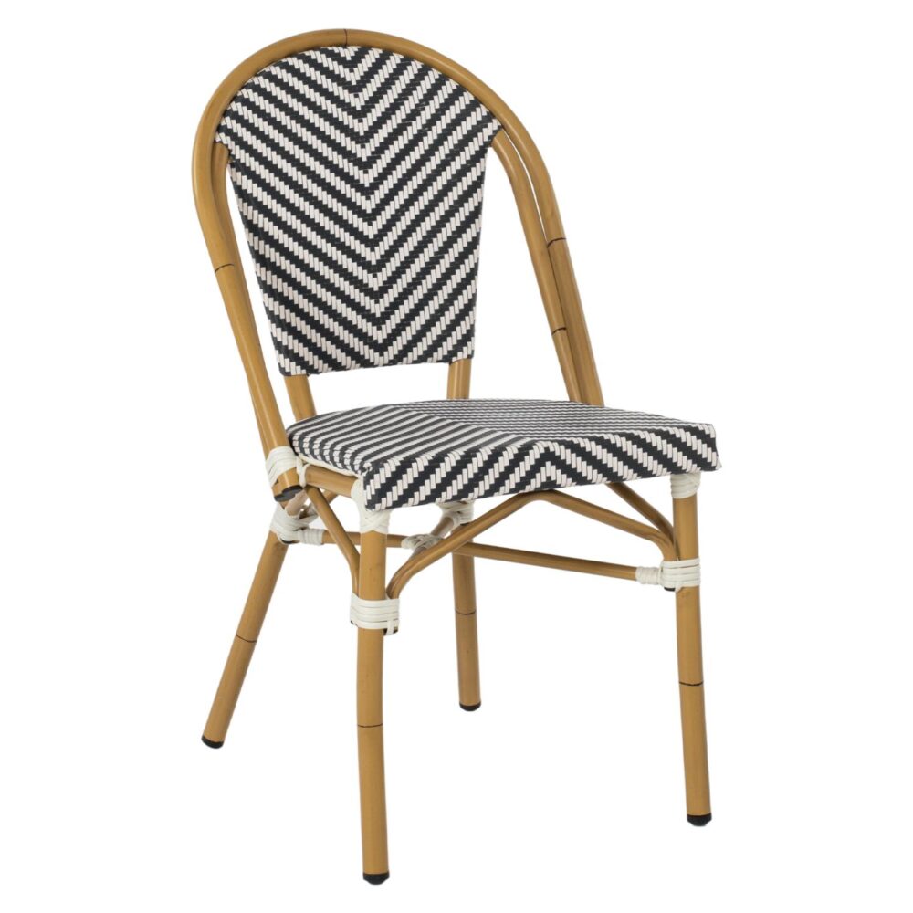 Καρέκλα C5860.01 Bamboo Look Μαύρο - Λευκό 46x56x88Y εκ. Καρέκλα C5860.01 Bamboo Look Μαύρο - Λευκό 46x56x88Y εκ.