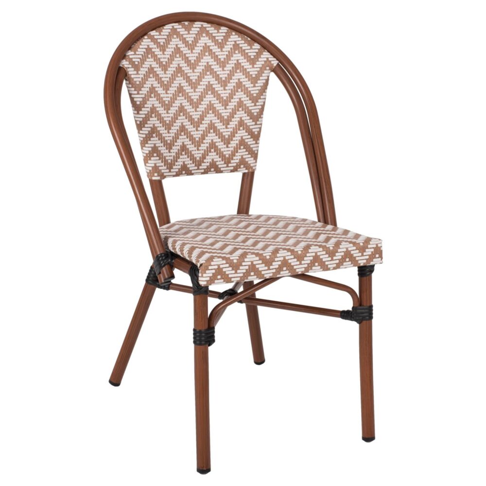 Καρέκλα C5860.03 Bamboo Look σε Καφέ και Μπέζ - Λευκή Επένδυση 50x54x84,5Yεκ. Καρέκλα C5860.03 Bamboo Look σε Καφέ και Μπέζ - Λευκή Επένδυση 50x54x84,5Yεκ.