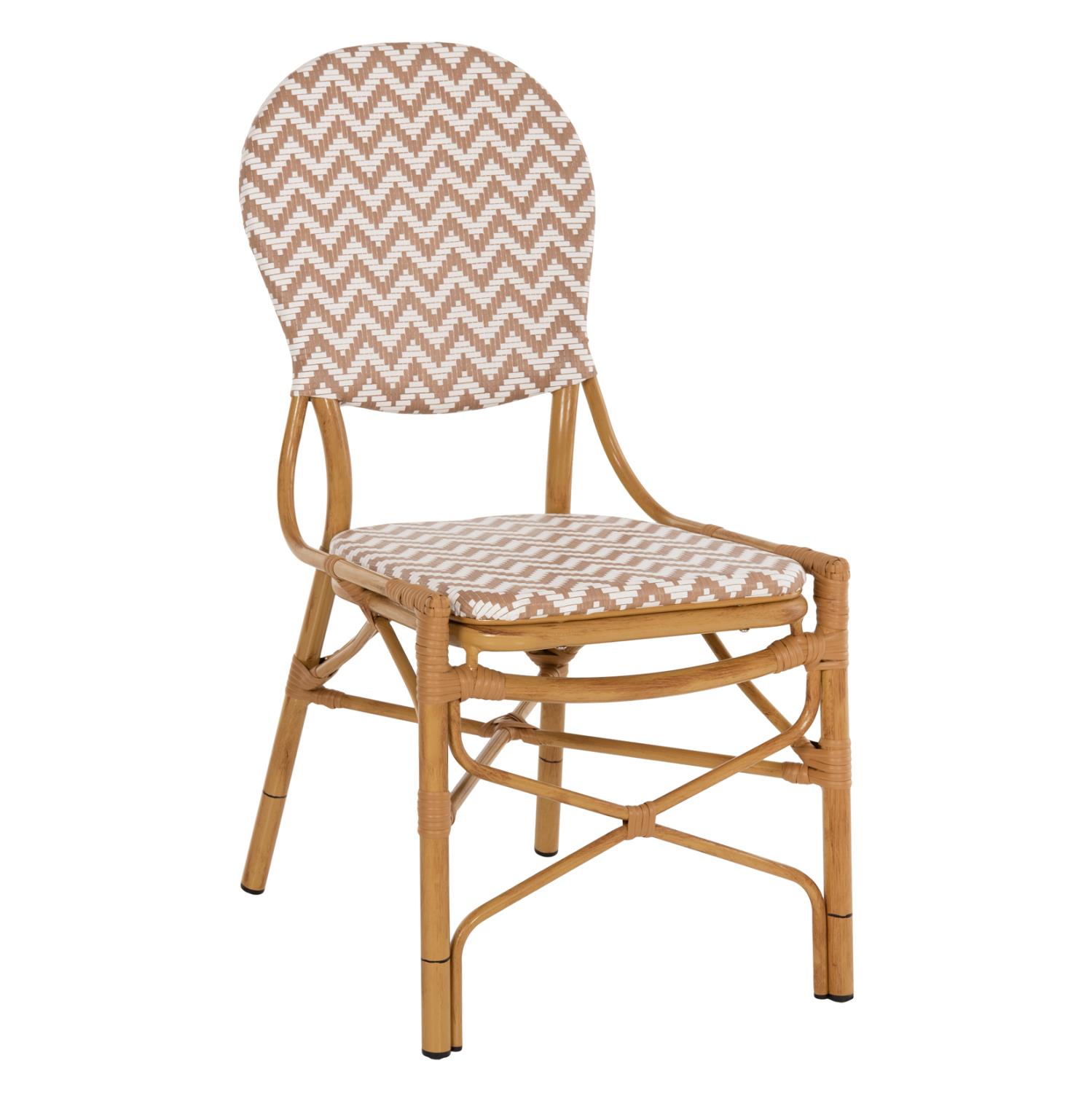 Καρέκλα C5927.03 Αλουμινίου Bamboo Look Φυσικό - Λευκό 46x56x95Y εκ. Καρέκλα C5927.03 Αλουμινίου Bamboo Look Φυσικό - Λευκό 46x56x95Y εκ.