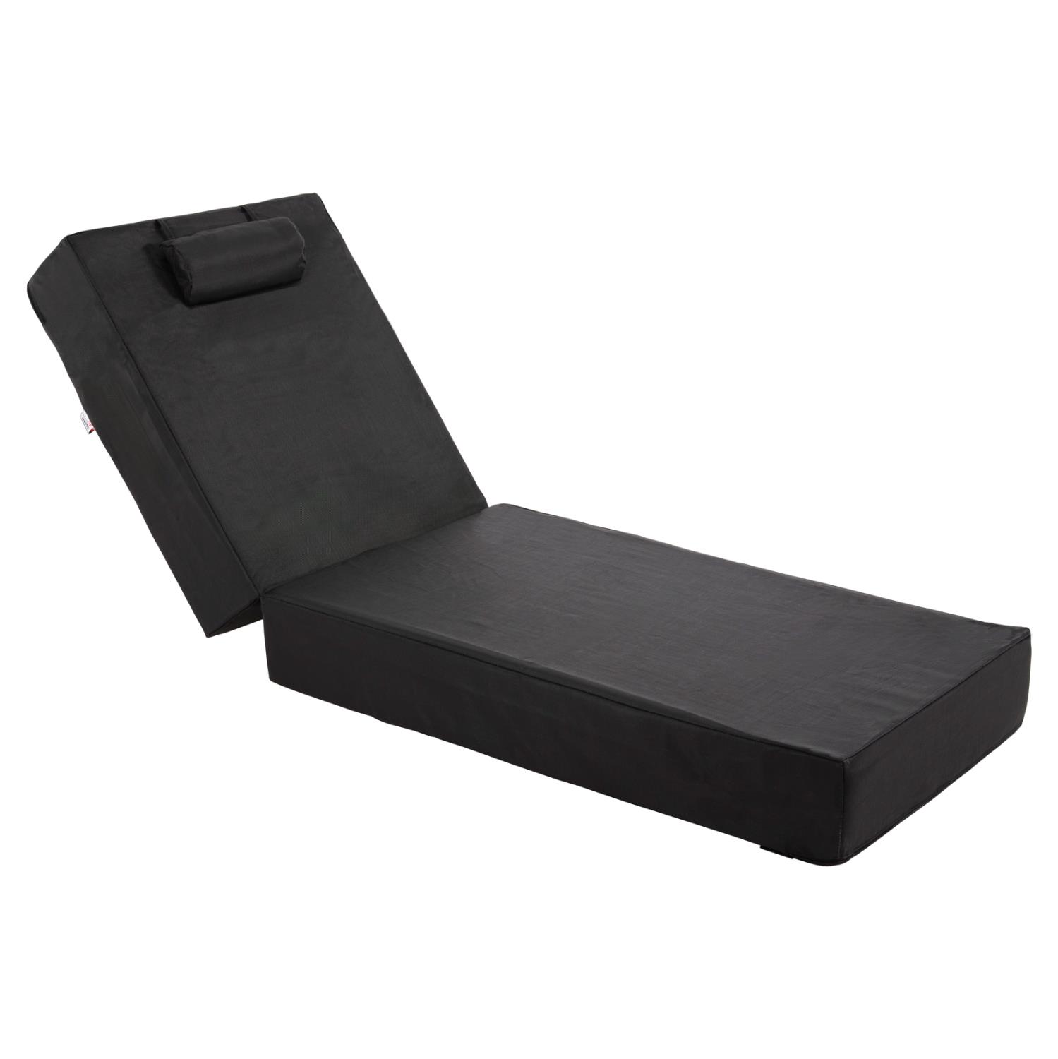 ΜΑΞΙΛΑΡΙ ΞΑΠΛΩΣΤΡΑΣ TEXTILENE SIFNOS ΜΑΥΡΟ 198(119+79)x70x20Yεκ. ΜΑΞΙΛΑΡΙ ΞΑΠΛΩΣΤΡΑΣ TEXTILENE SIFNOS ΜΑΥΡΟ 198(119+79)x70x20Yεκ.