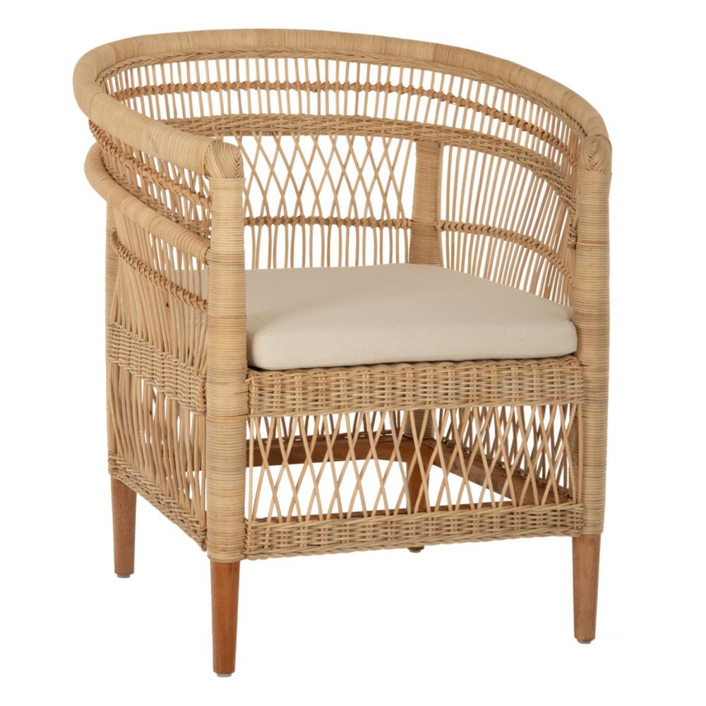Καρέκλα - Πολυθρόνα MALAWI C9635.04 Ξύλο Μαόνι με Rattan Φυσικό και Λευκό Μαξιλάρι 80x70x86Υεκ. Καρέκλα - Πολυθρόνα MALAWI C9635.04 Ξύλο Μαόνι με Rattan Φυσικό και Λευκό Μαξιλάρι 80x70x86Υεκ.