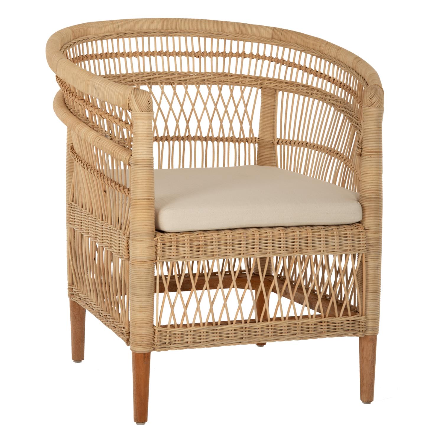 Καρέκλα - Πολυθρόνα MALAWI C9635.04 Ξύλο Μαόνι με Rattan Φυσικό και Λευκό Μαξιλάρι 80x70x86Υεκ. Καρέκλα - Πολυθρόνα MALAWI C9635.04 Ξύλο Μαόνι με Rattan Φυσικό και Λευκό Μαξιλάρι 80x70x86Υεκ.