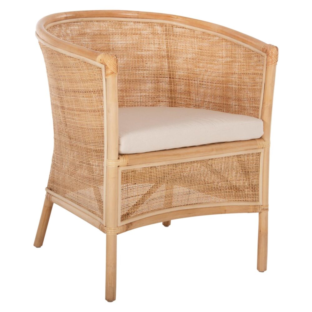 Καρέκλα - Πολυθρόνα APRON C9818 Πλεκτό Rattan Φυσικό με Λευκά Μαξιλάρια 75x70x85Υεκ. Καρέκλα - Πολυθρόνα APRON C9818 Πλεκτό Rattan Φυσικό με Λευκά Μαξιλάρια 75x70x85Υεκ.