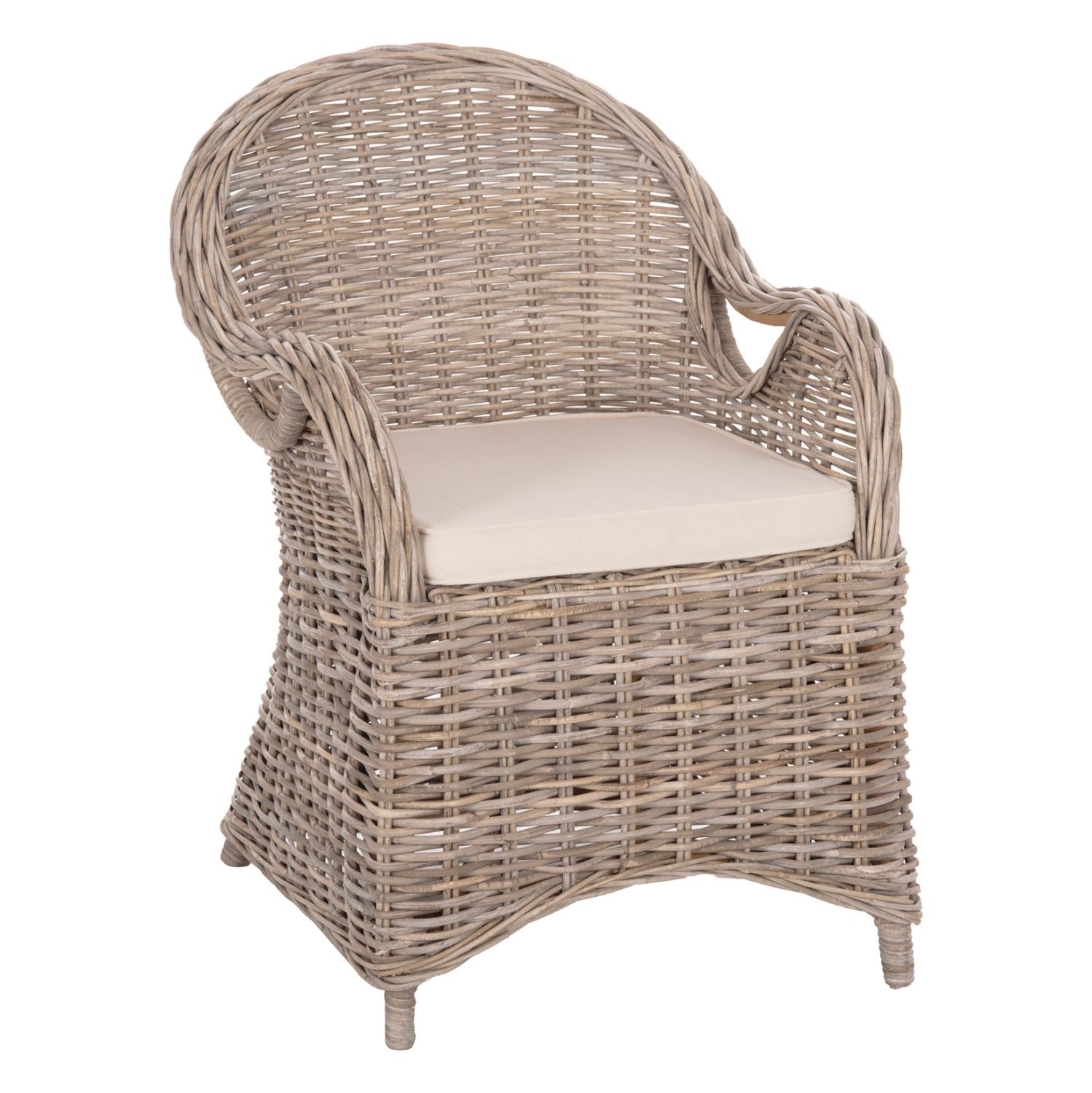 Καρέκλα - Πολυθρόνα KEYLA C9536 Καφέ Rattan με Εκρού Μαξιλάρι 63x65x87Υεκ. Καρέκλα - Πολυθρόνα KEYLA C9536 Καφέ Rattan με Εκρού Μαξιλάρι 63x65x87Υεκ.