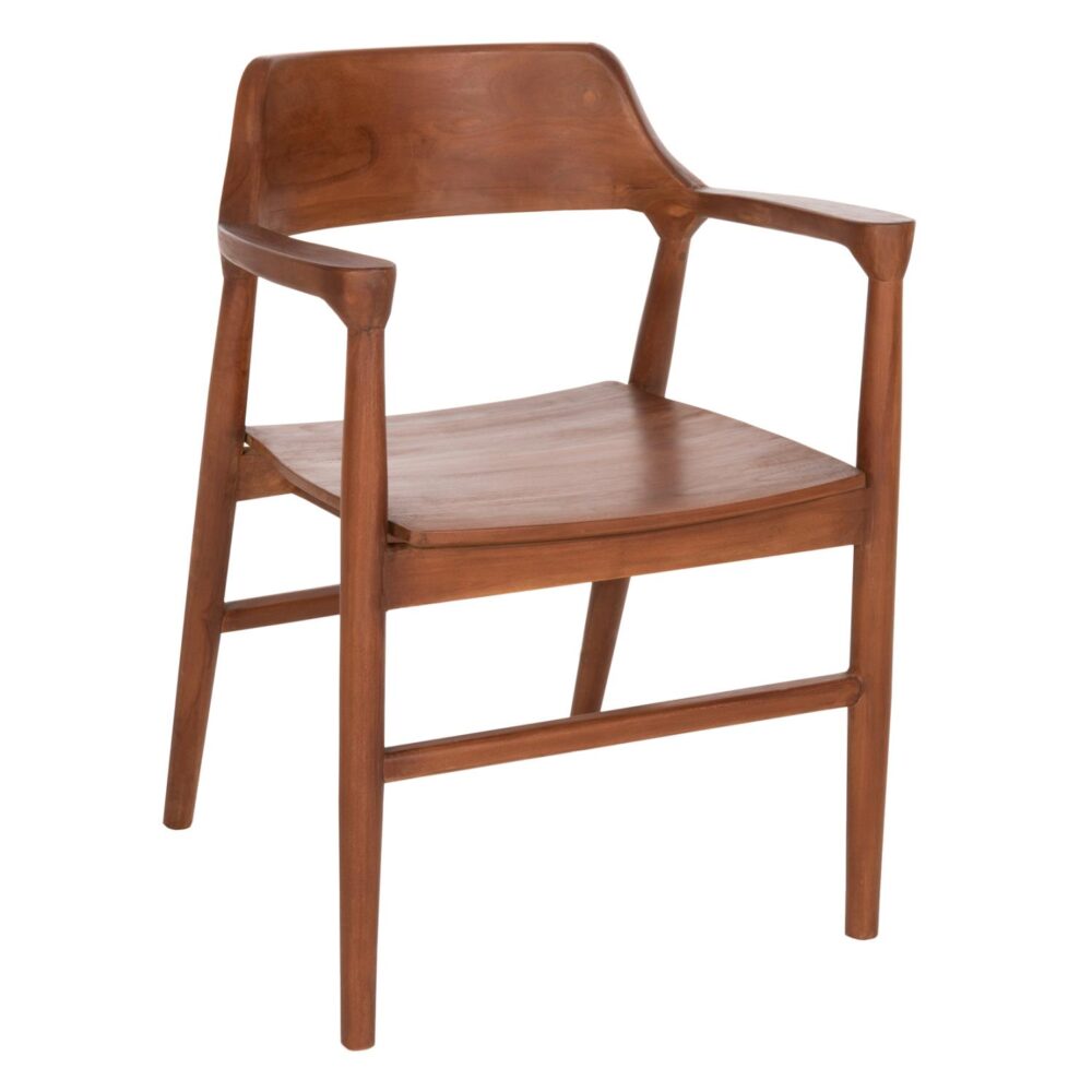 Πολυθρόνα Τραπεζαρίας NIONI Ξύλο Teak Καρυδί 57x53x77Yεκ. Πολυθρόνα Τραπεζαρίας NIONI Ξύλο Teak Καρυδί 57x53x77Yεκ.