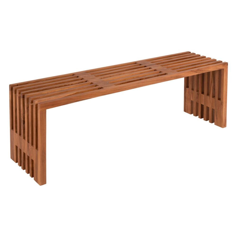 Παγκάκι NYA C9829 απο Μασίφ Ξύλο TEAK σε Φυσικό 139,5x34,5x48,5Υεκ.