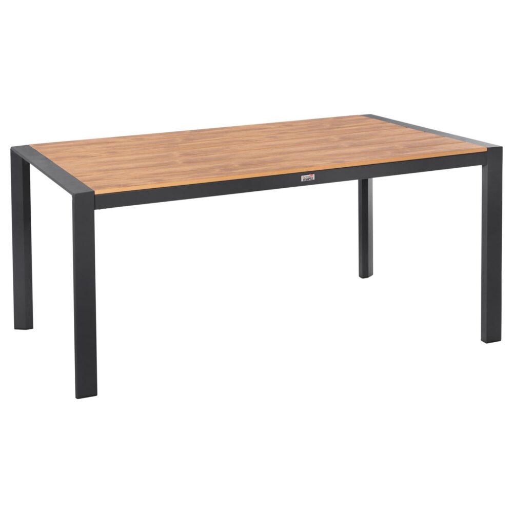 Τραπέζι GOYA Αλουμίνιο Ανθρακί και Polywood 160x80x75Υ εκ.
