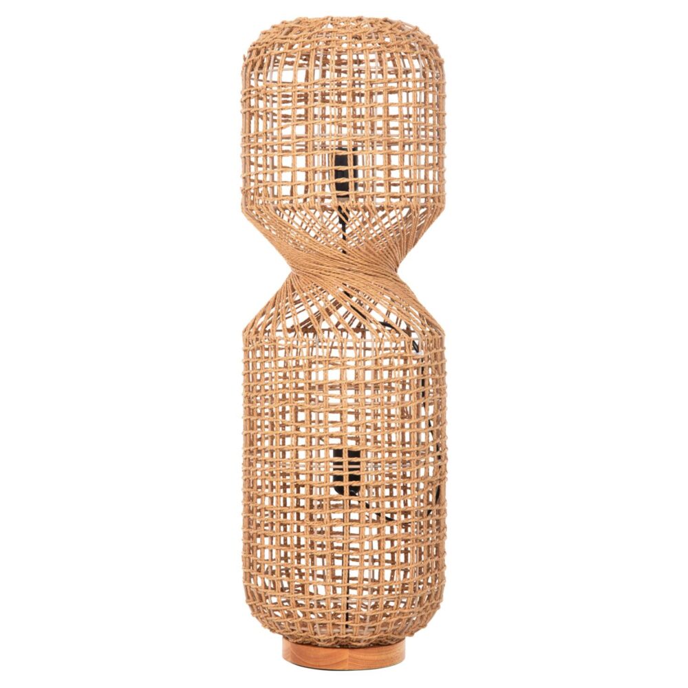 Φωτιστικό Δαπέδου C4359 Μέταλλο - Paper Rope σε Καφέ Φ25x78,5Υεκ.