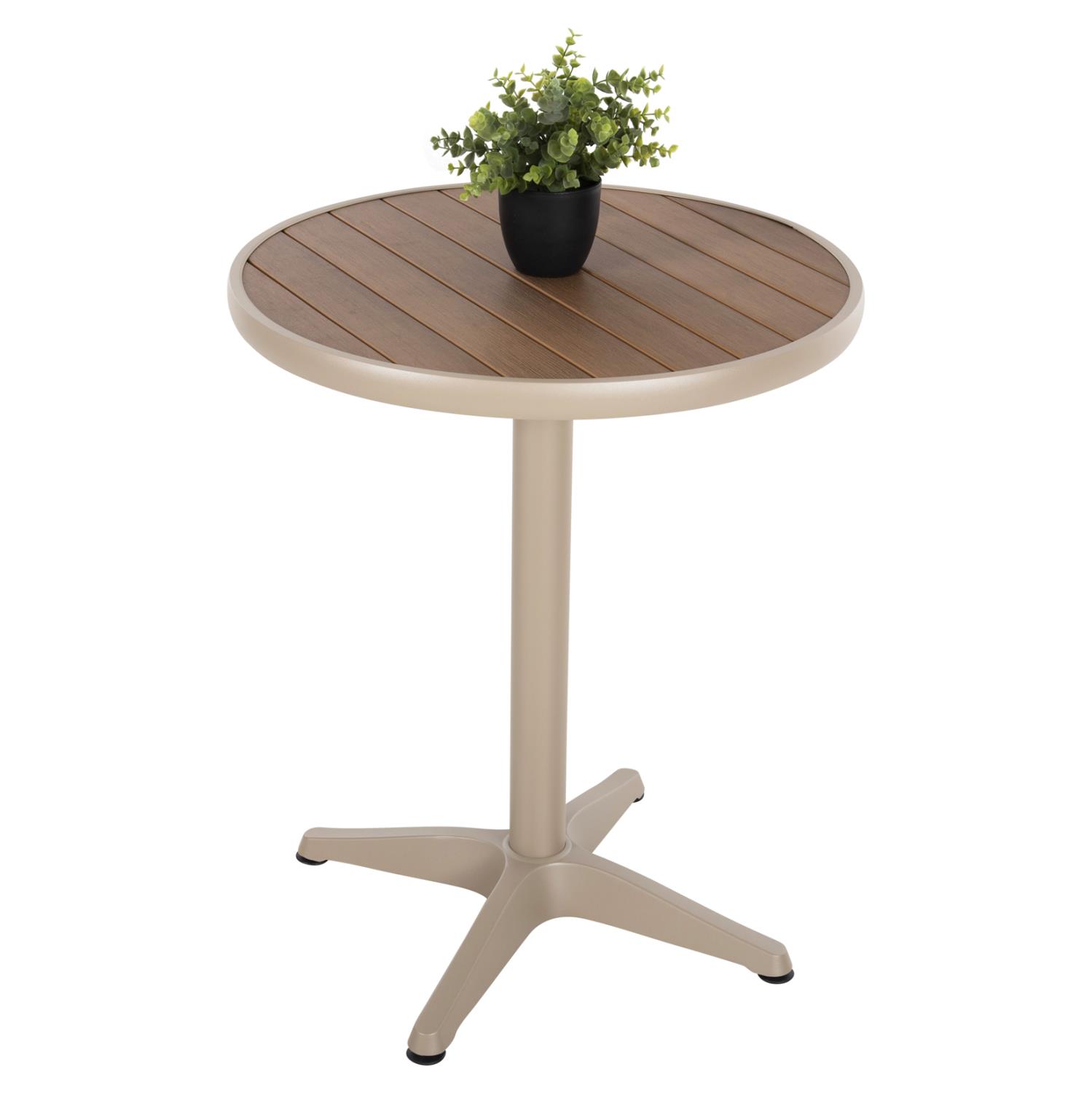 ΤΡΑΠΕΖΙ ΑΛΟΥΜΙΝΙΟΥ ΣΤΡΟΓΓΥΛΟ ALEXA ΣΑΜΠΑΝΙ-POLYWOOD TOP ΦΥΣΙΚΟ Φ60x73Υεκ. ΤΡΑΠΕΖΙ ΑΛΟΥΜΙΝΙΟΥ ΣΤΡΟΓΓΥΛΟ ALEXA ΣΑΜΠΑΝΙ-POLYWOOD TOP ΦΥΣΙΚΟ Φ60x73Υεκ.