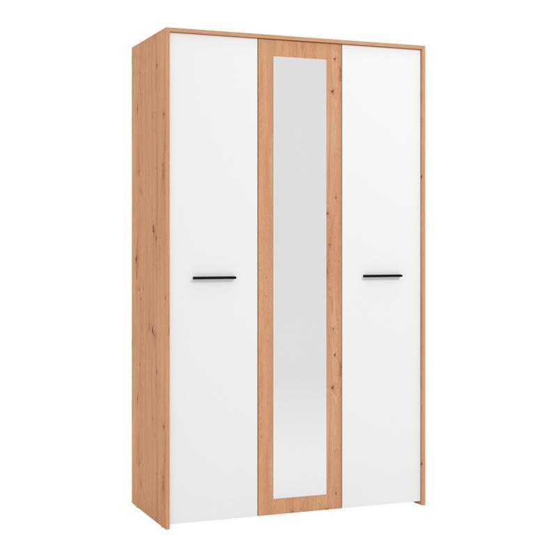 Ντουλάπα Varadero 3K1O Artisan Oak - Λευκό - Artisan Oak 119x53x203,5 εκ. Ντουλάπα Varadero 3K1O Artisan Oak - Λευκό - Artisan Oak 119x53x203,5 εκ.