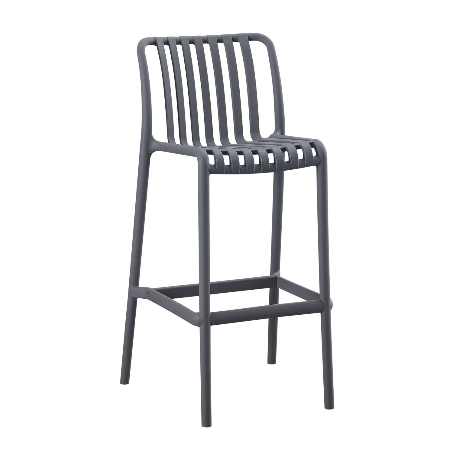 Σκαμπό Μπαρ CONVEE C6098.03 Γκρί Πολυπροπυλενίου 38,5x49,5x102Υεκ.