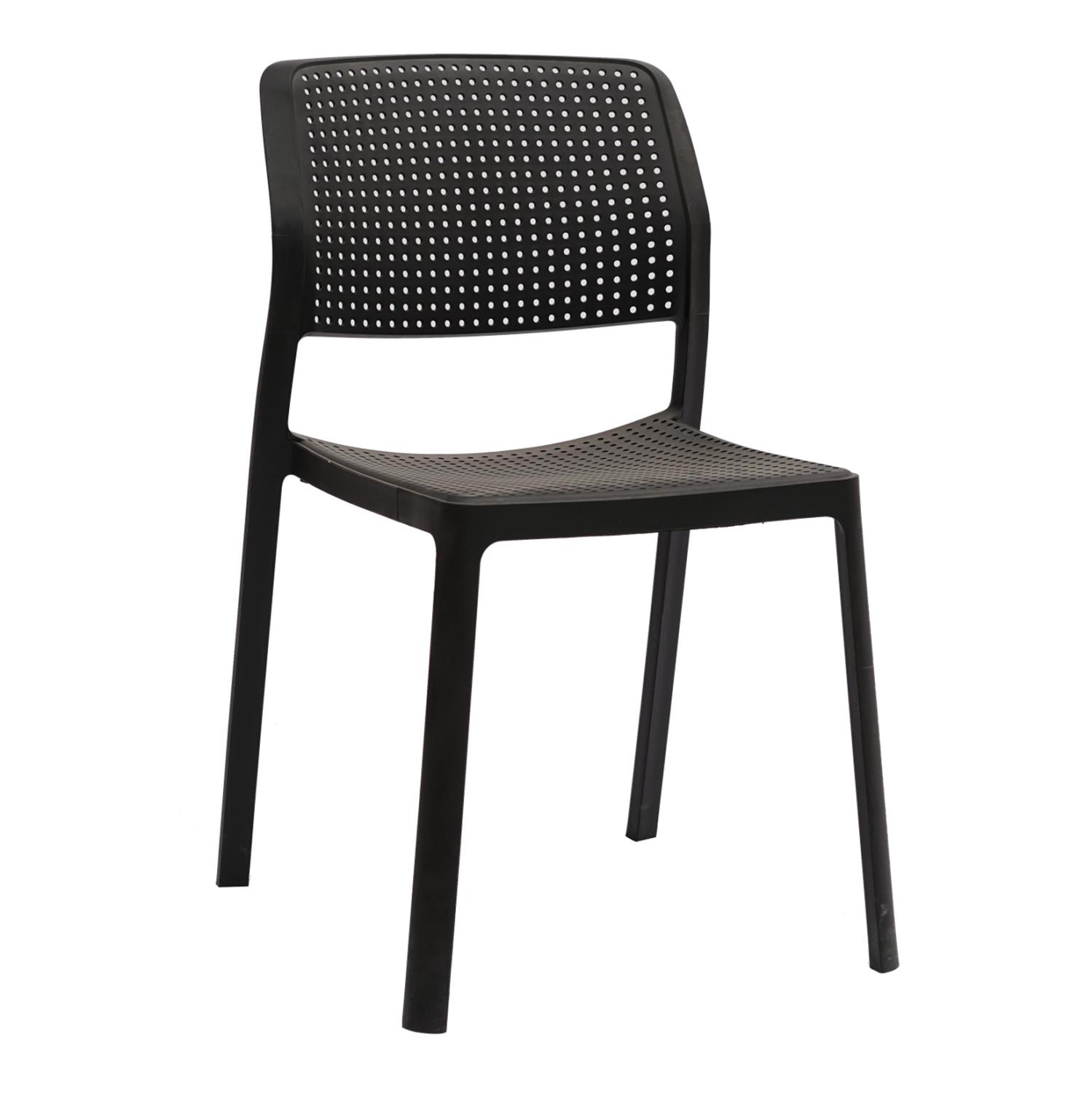 Καρέκλα COMFEE C6101.02 Πολυπροπυλενίου Μαύρη 41x57x82Υ εκ.