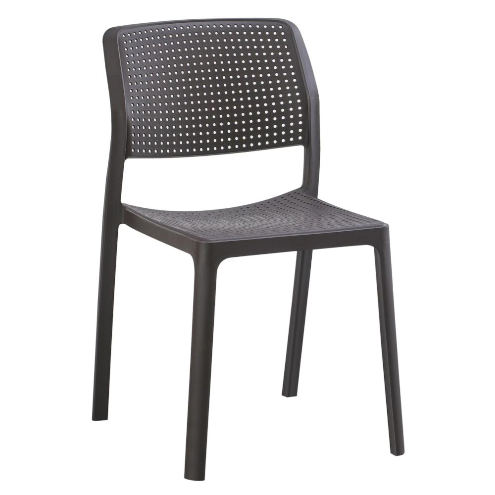 Καρέκλα COMFEE C6101.09 Πολυπροπυλενίου Καφέ 41x57x82Υ εκ.