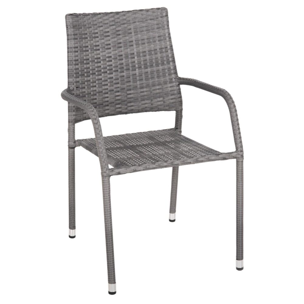 Καρέκλα - Πολυθρόνα MORNER C6074.02 Μεταλλική με Γκρί Rattan 55x58x87Υ εκ. Καρέκλα - Πολυθρόνα MORNER C6074.02 Μεταλλική με Γκρί Rattan 55x58x87Υ εκ.