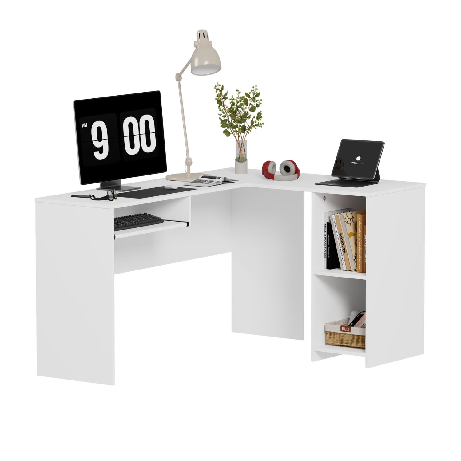 ΓΩΝΙΑΚΟ ΓΡΑΦΕΙΟ SHIG  MDF ΣΕ ΛΕΥΚΟ 140x120x75Υεκ ΓΩΝΙΑΚΟ ΓΡΑΦΕΙΟ SHIG  MDF ΣΕ ΛΕΥΚΟ 140x120x75Υεκ
