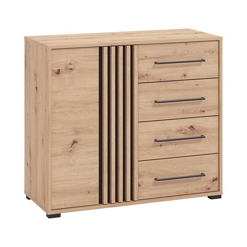 Κομότα Ascalon 90 2K4F Artisan Oak - Μαύρο 93x40x82 εκ. Κομότα Ascalon 90 2K4F Artisan Oak - Μαύρο 93x40x82 εκ.