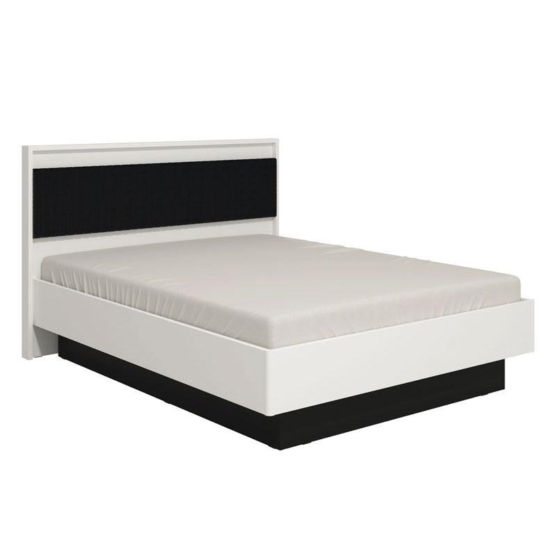 Ξύλινο Κρεβάτι Ascalon 180 Λευκό - Μαύρο - Λευκό Ματ Γκρί Υπέρδιπλό 180x200 εκ. Ξύλινο Κρεβάτι Ascalon 180 Λευκό - Μαύρο - Λευκό Ματ Γκρί Υπέρδιπλό 180x200 εκ.