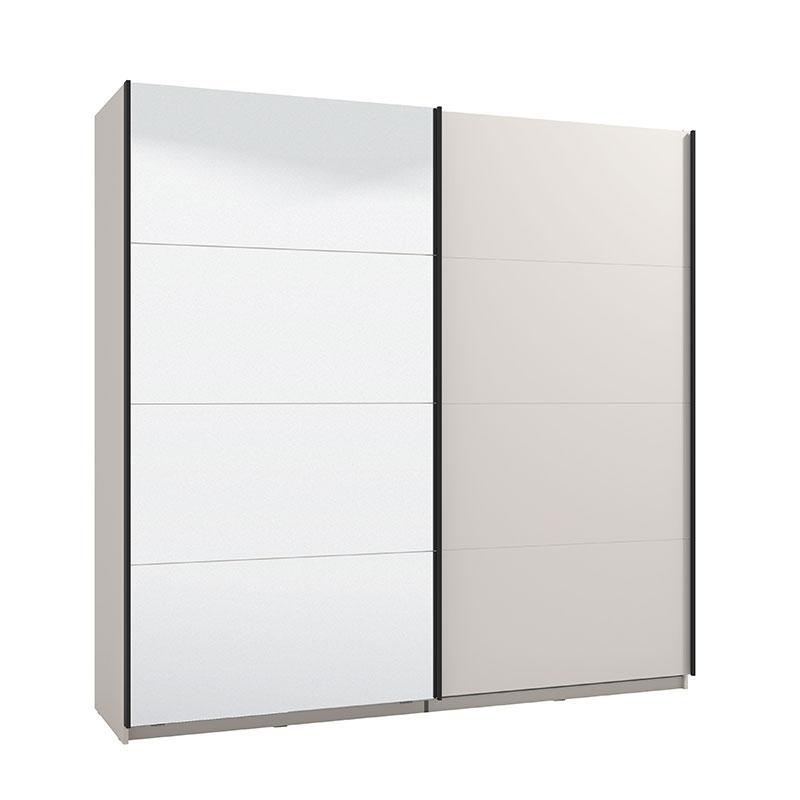 Ντουλάπα με Καθρέφτη Lucca 220 OG Cashmere 220x61x217 εκ. Ντουλάπα με Καθρέφτη Lucca 220 OG Cashmere 220x61x217 εκ.