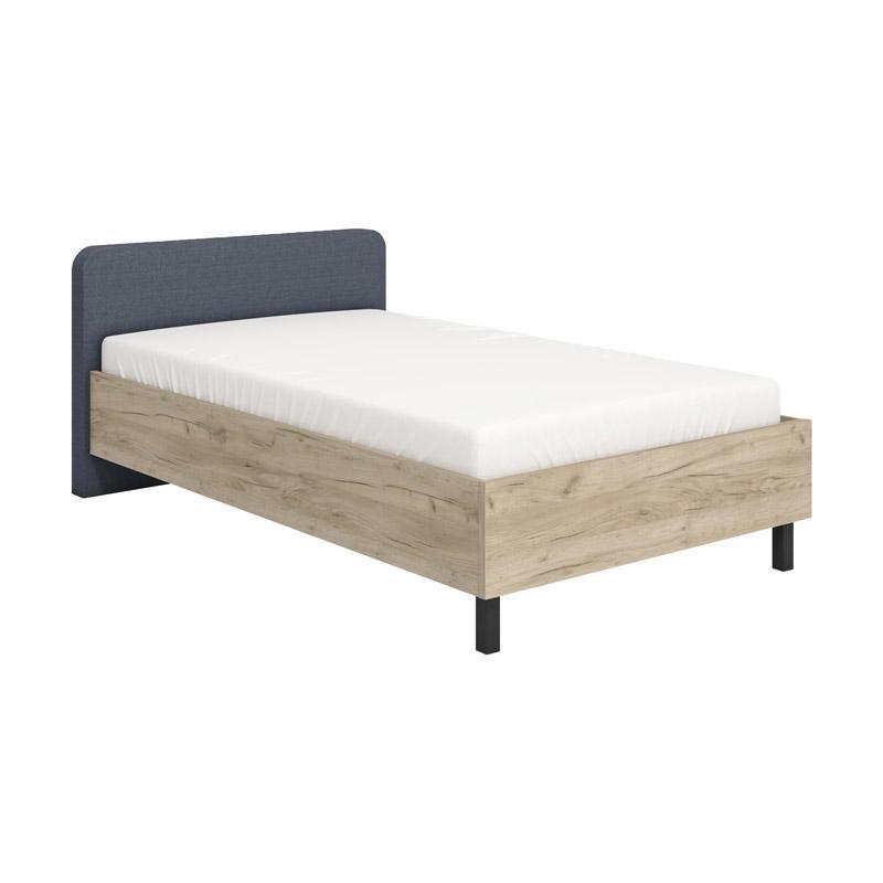 Κρεβάτι Barletta 120 Ημίδιπλο Artisan oak - Γκρί Ύφασμα 120x200 εκ. Κρεβάτι Barletta 120 Ημίδιπλο Artisan oak - Γκρί Ύφασμα 120x200 εκ.