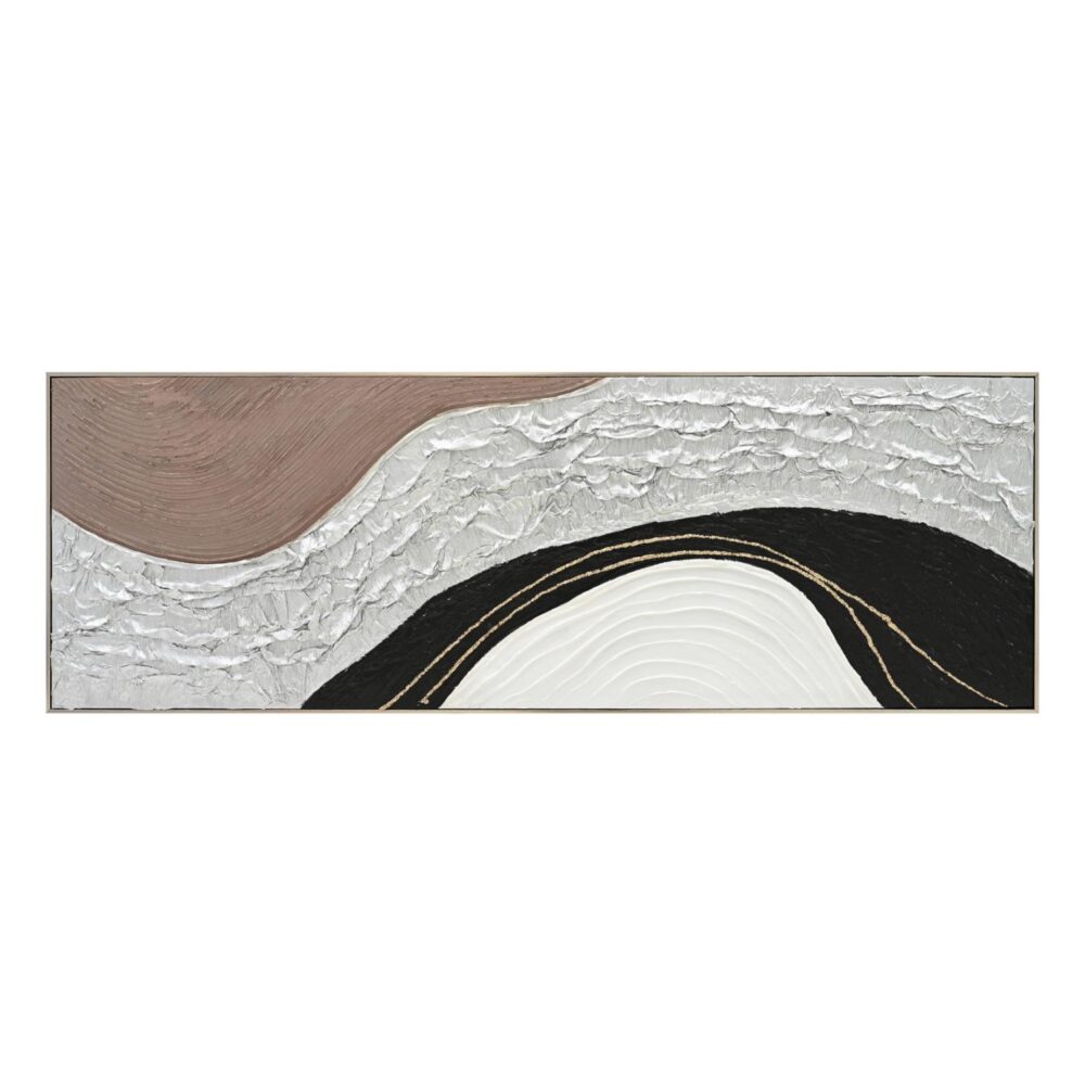 Πίνακας τοίχου ABSTRACT C4552.01 με Κορνίζα Μπέζ - Καμβάς Χειροποίητος 152x4.5x52Υ εκ.