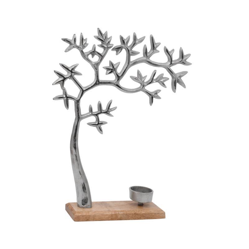 ΕΠΙΤΡΑΠΕΖΙΟ ΡΕΣΩ Fylliana "Tree" ΑΣΗΜΙ ΝΙΚΕΛ ΜΕ ΞΥΛΙΝΗ ΒΑΣΗ 28x8x37εκ ΕΠΙΤΡΑΠΕΖΙΟ ΡΕΣΩ Fylliana "Tree" ΑΣΗΜΙ ΝΙΚΕΛ ΜΕ ΞΥΛΙΝΗ ΒΑΣΗ 28x8x37εκ