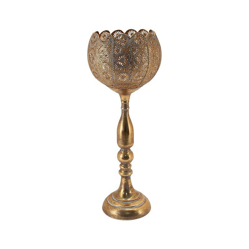 ΜΕΤΑΛΛΙΚΟ ΚΗΡΟΠΗΓΙΟ Fylliana FL245 19x19x50εκ ΜΕΤΑΛΛΙΚΟ ΚΗΡΟΠΗΓΙΟ Fylliana FL245 19x19x50εκ