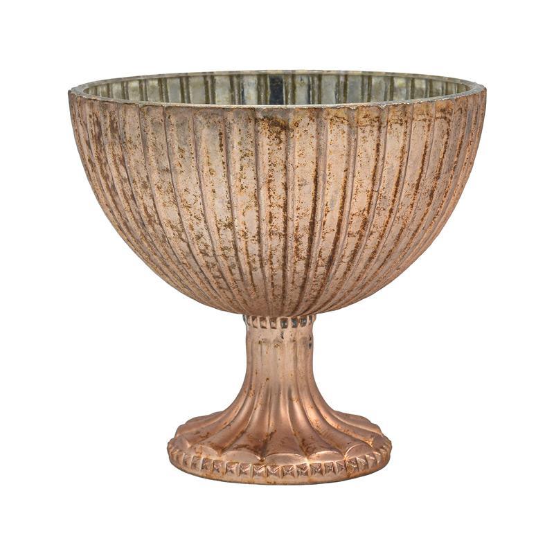 Γυάλινη κουπ με βάση Fylliana FL1946 Ροζ με μεταλλικό φινίρισμα 18x16 εκ. Γυάλινη κουπ με βάση Fylliana FL1946 Ροζ με μεταλλικό φινίρισμα 18x16 εκ.