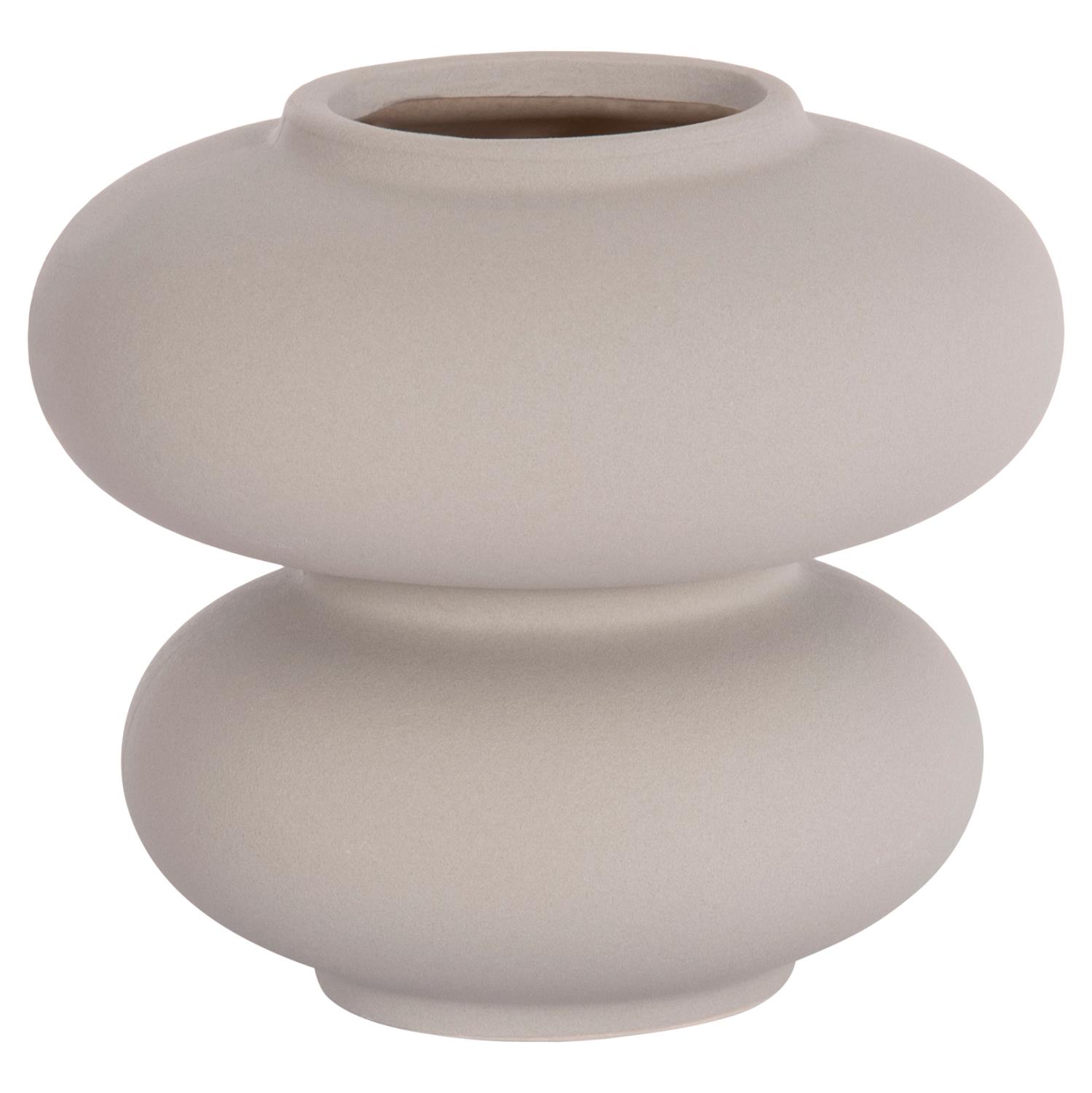 Διακοσμητικό Επιτραπέζιο Κεραμικό ROOK Γκρί Ματ Φ18x17Υ εκ.