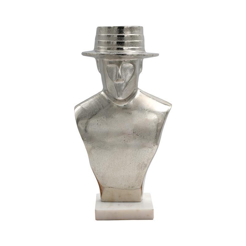 ΕΠΙΤΡΑΠΕΖΙΟ ΔΙΑΚΟΣΜΗΤΙΚΟ HATMAN Fylliana FL24574 ΑΣΗΜΙ ΧΡΩΜΑ 18x35εκ