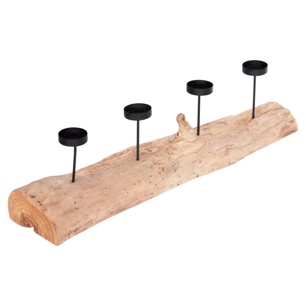 Επιτραπέζιο Κηροπήγιο FRAN Ξύλο ΤΕΑΚ - Μέταλλο 71x15x17Υ εκ. Επιτραπέζιο Κηροπήγιο FRAN Ξύλο ΤΕΑΚ - Μέταλλο 71x15x17Υ εκ.